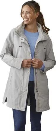 Junge Comfort Fit Offwhite Jas met Capuchon - Dames - Parka Jassen - Wit - L - Jassen