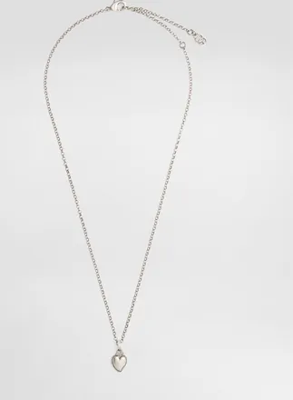 Dolce & Gabbana Heart Pendant Necklace - Woman Bijoux Silver Metal Onesize