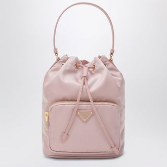 Prada Duecolor bucket bag peach in Re-Nylon