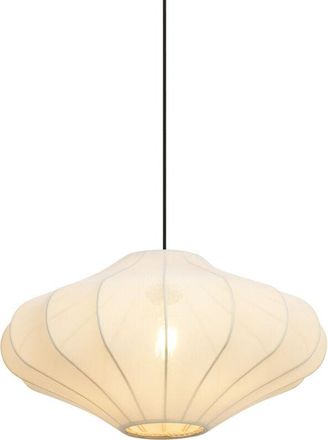 QAZQA Lampada a sospensione plu - Japandi - Tessuto,Metallo - Crema - Tondo Max. 1 x Watt - Qazqa