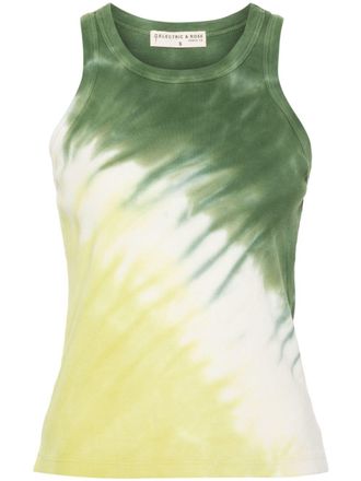 Electric & Rose Canotta Sinclair con fantasia tie dye - Verde