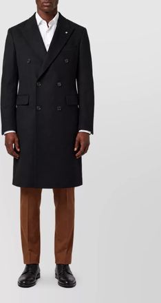 Tagliatore wool double-breasted coat