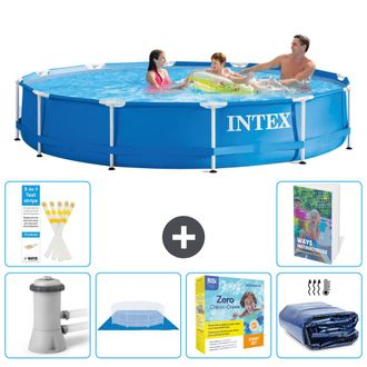 Intex Piscina Con Estructura Redonda - 366x76 Cm - 7-piezas S245