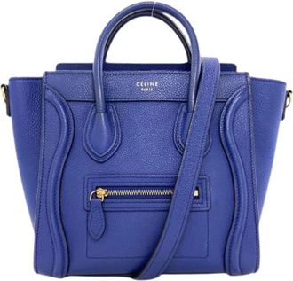 Celine Pre-owned Handbags, female, Blue, Size: ONE SIZE Pre-owned Vintage Handbag