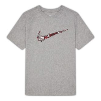 Nike Mens Nike Cartoon Pattern Large Logo Printing Round Neck Casual Short Sleeve Dark Grey T-Shirt DR1288-063