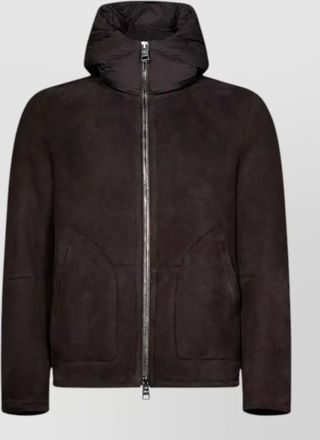 Herno lambskin hooded jacket