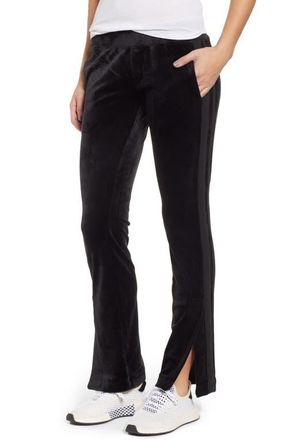 Pam & Gela Side Stripe Track Pants in Black at Nordstrom, Size Petite
