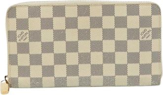 Louis Vuitton Pre-owned Wallets, female, White, Size: ONE SIZE Pre-owned Coated Canvas Wallet
