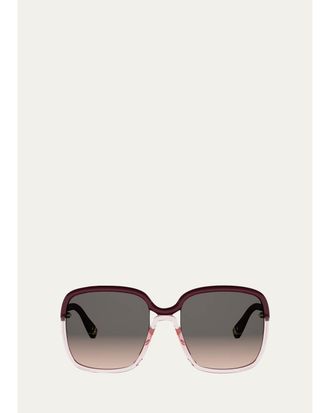 Dior Twincolors 56MM Square Sunglasses