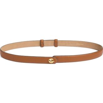 Veronica Beard Anchor Leather Belt in Hazelwood at Nordstrom