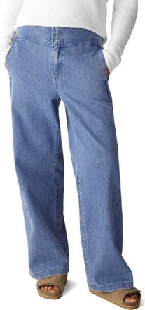 Eileen Fisher Wide Leg Denim Pants in Classic Indigo at Nordstrom, Size X-Large