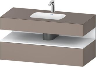 Duravit Qatego Lavabo Encastrado Con Base De Lavabo Consola, - Duravit