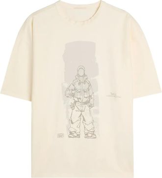 Ten c T-shirt con grafica - Toni neutri