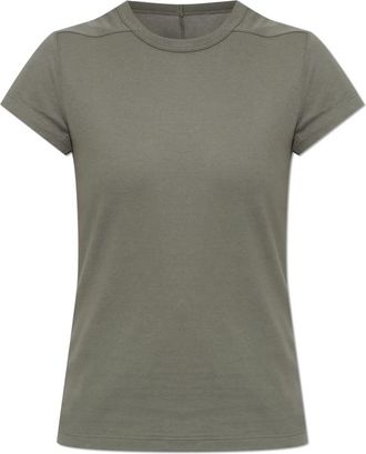 Rick Owens T-shirt met ronde hals - Dames - T-shirts - Grijs - XL - Katoen - Tops