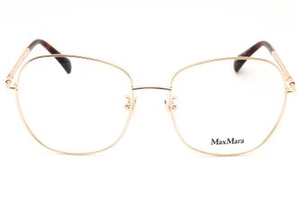Max Mara MM5077H Gold Metal Round Eyeglasses - Gold