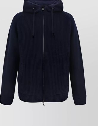 Herno drawstring hood reversible wool jacket