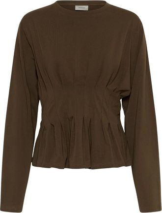 Gestuz Drew Top - Tops - Mujer - Marr&oacute;n - L