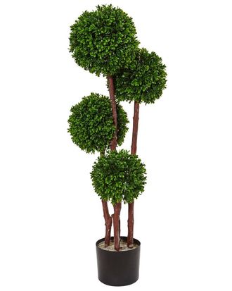 Nearly Natural 3Ft Boxwood Topiary Artificial Tree: Uv-Resistant (Indoor/Outdoor)