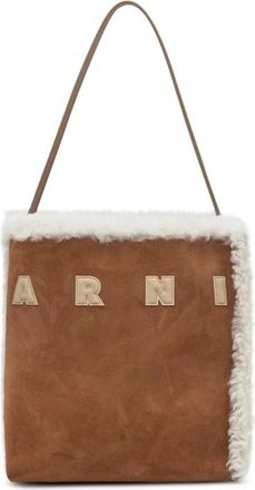 Marni Museo Tote - Dames - Schoudertassen - Bruin - ONE Size - Wol - Tassen