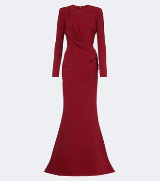 Elie Saab Draped cady gown