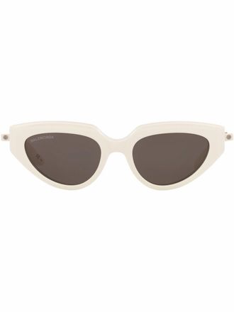 Balenciaga Occhiali da sole cat-eye - Bianco