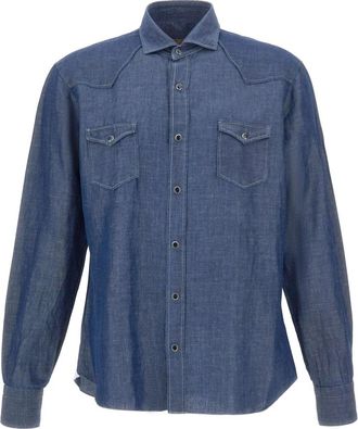 Barba Dandy Life Shirt - Heren - Casual Overhemden - Blauw - 3XL - Katoen - Overhemden