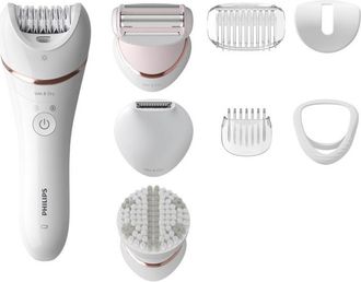 Philips Depiladora Philips Serie 8000, Modelo Bre735/00, Para Uso En Seco Y H&uacute;medo