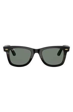 Ray-Ban 50mm Square Sunglasses in Dark Brown Horn /Dark Green at Nordstrom