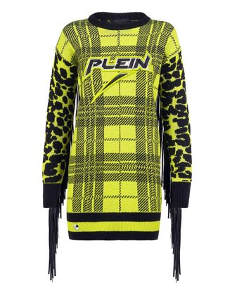 Philipp Plein Knit Dress Tartan