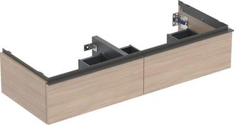Keramag Keramag - Geberit Icon Mueble Bajo Lavabo Para Lavabo Doble, 2 Cajones