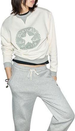 Converse Emblem Crewneck in Converse Egret at Nordstrom, Size X-Large