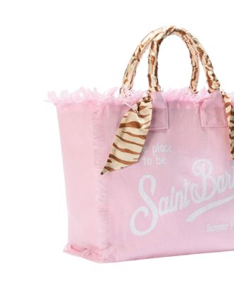 MC2 Saint Barth Womens Tote Bag Vanity Safari Skin Cotton Shoulder