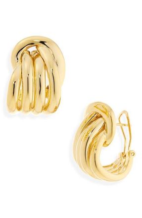 Shashi Margaux Hoop Earrings in Gold at Nordstrom