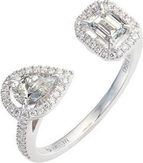 Messika My Twin Diamond Ring in White Gold at Nordstrom, Size 6.5