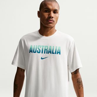 Nike Australia Nike Mens Soccer T-Shirt in White | IH2171-133
