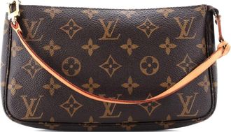 Louis Vuitton Pochette Accessoires Monogram Canvas clutch bag - Bruin