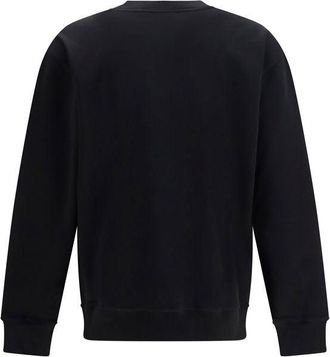 Balmain Mens Black Cotton Sweatshirt Clothing