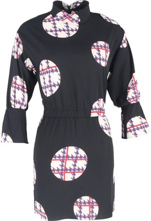 A|X Armani Exchange Printed Dress in Black Polyester