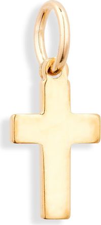 Nashelle Simple Cross Charm in Gold Fill at Nordstrom