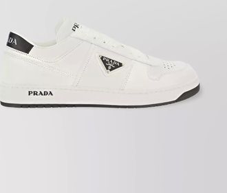 Prada sneakers calfskin contrast heel