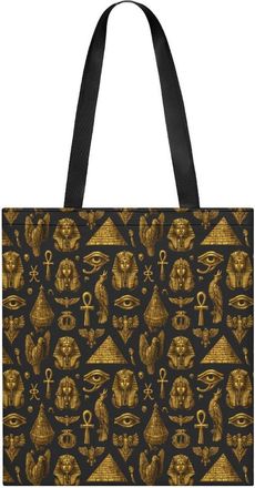 Generic Pyramid Egypt Tribal Ancient Egyptian Tote Bag for Women Men Shoulder Bags Purses Pouch Handbags