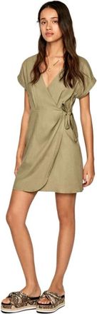Pepe Jeans London Julia -jurk - Dames - Casual kleedjes - Groen - L - Kleedjes