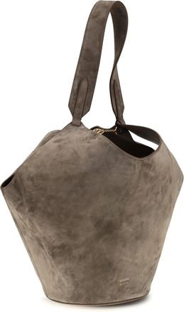 Khaite Womens Lotus Small Shulder Bag Cedar Calf Leather Bos Taurus Shoulder