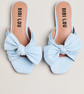 Bibi Lou Karsie Square-Toe Slide Sandals