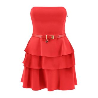 Elisabetta Franchi Dames, Jurken, Rood, Maat: M Poliester
