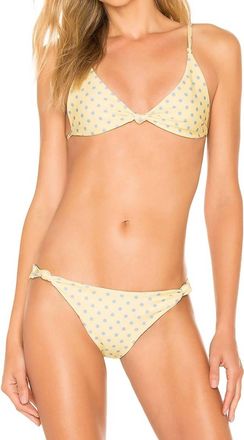 For Love & Lemons Limoncello Bikini Top In Yellow