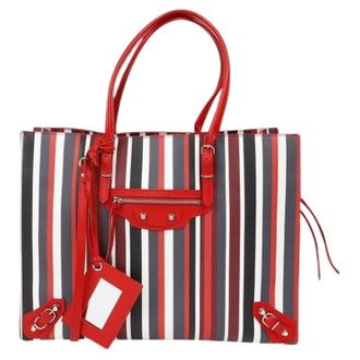 Balenciaga Pre-owned Tote Bags, female, Multicolor, Size: ONE SIZE Pre-owned Papier B4 Size Tote Shoulder Bag