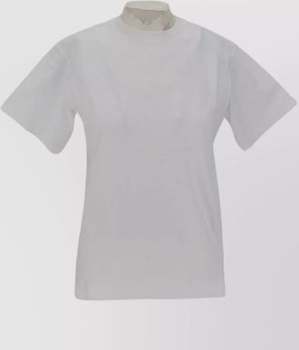 Toteme crew neck cotton t-shirt with short sleeves