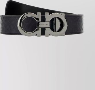 Ferragamo reversible leather belt embossed design