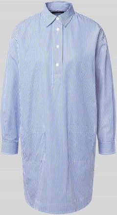 Lauren Ralph Lauren Oversized Hemdblusenkleid aus reiner Baumwolle in Hellblau, Gr&ouml;&szlig;e 34